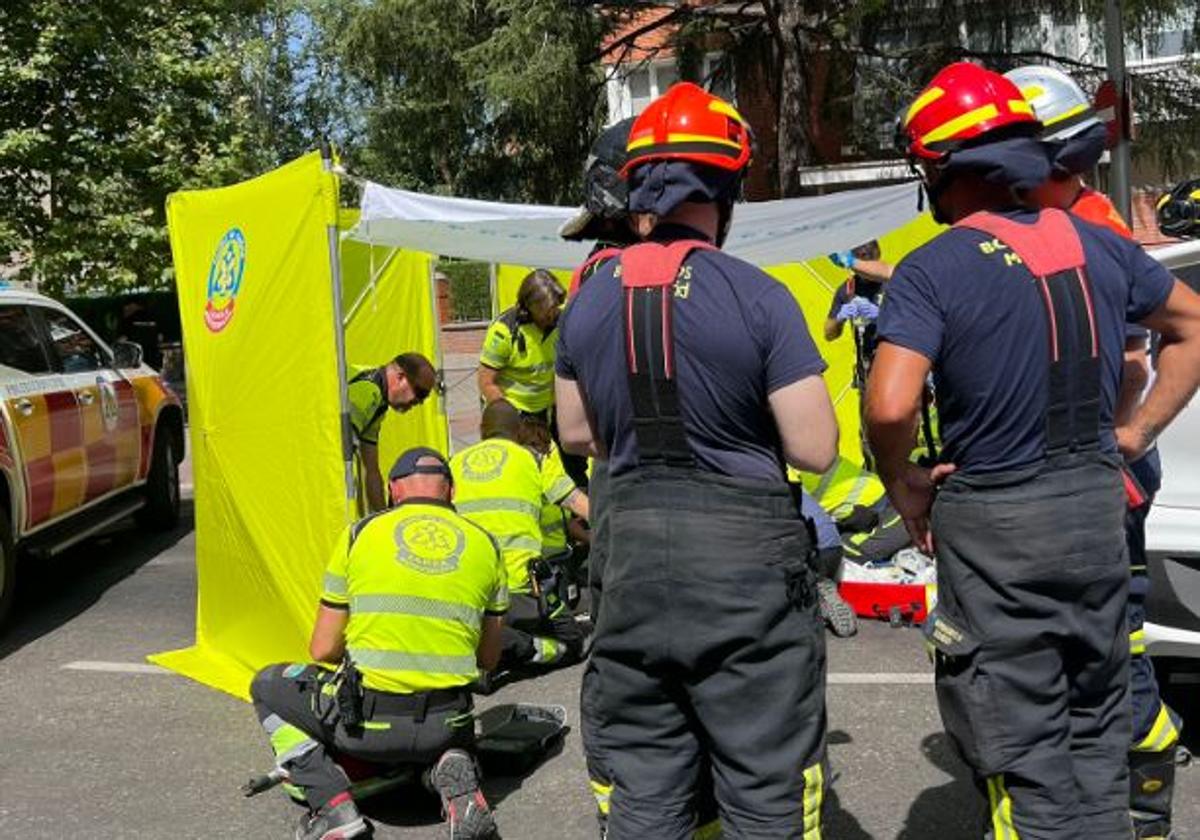 El accidente en plaza de Cataluña