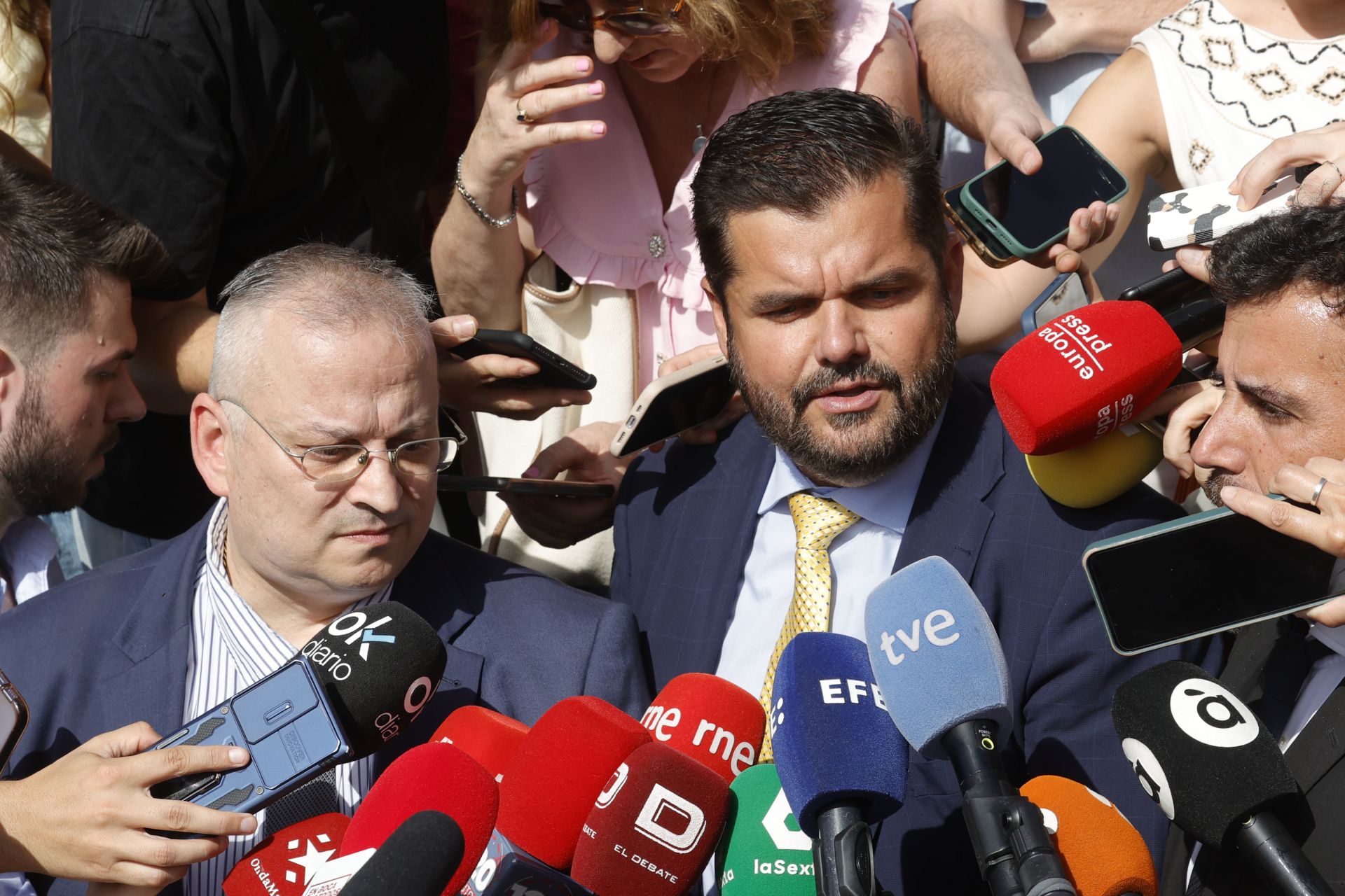 El abogado Luis María Pardo ha sido el siguiente en comparecer ante la prensa 