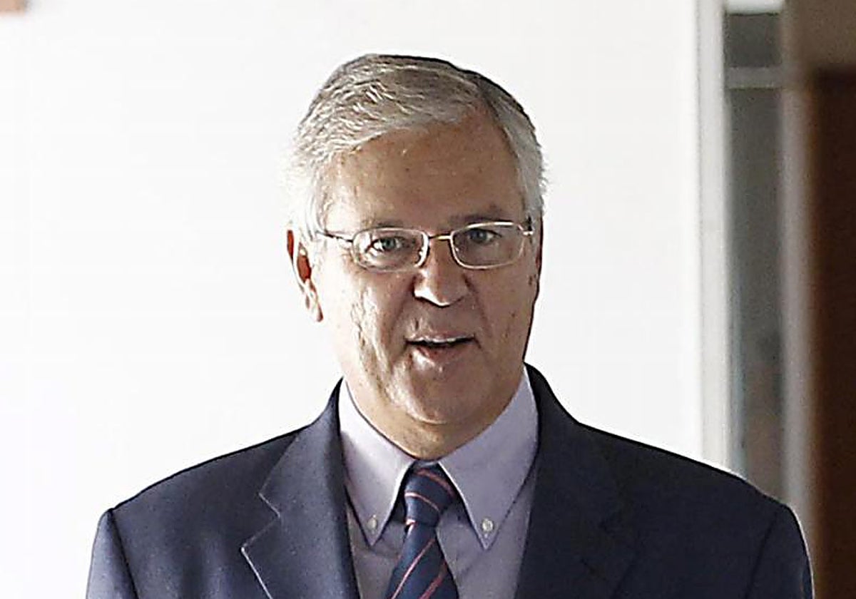 Manuel Gómez, durante una comparecencia pública en 2012