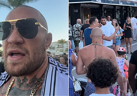 Conor McGregor se pasea por las calles de Marbella ante la atónita mirada de los turistas
