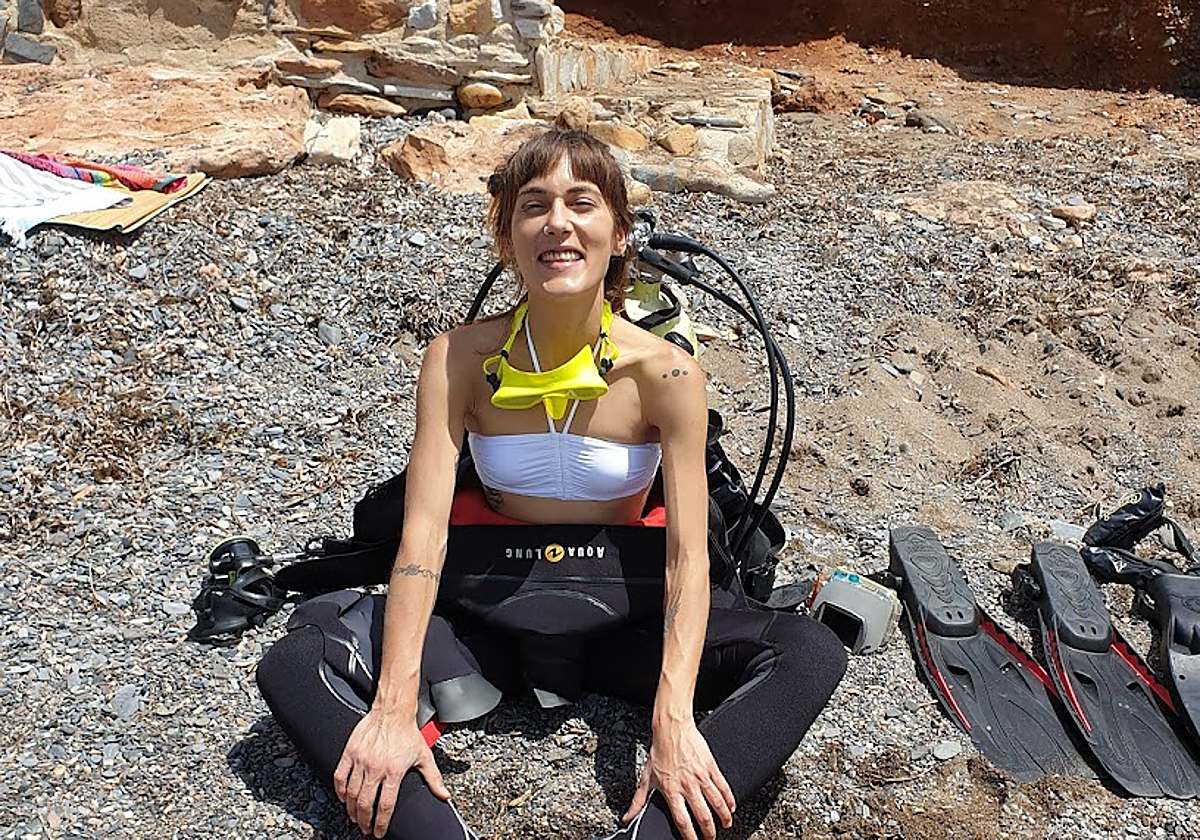 La bióloga Amparo Burguillos, una de las supervivientes del naufragio Argos Georgia