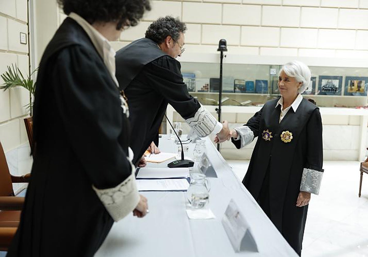 La fiscal Isabel Rodríguez, en su toma de posesión el pasado 26 de junio