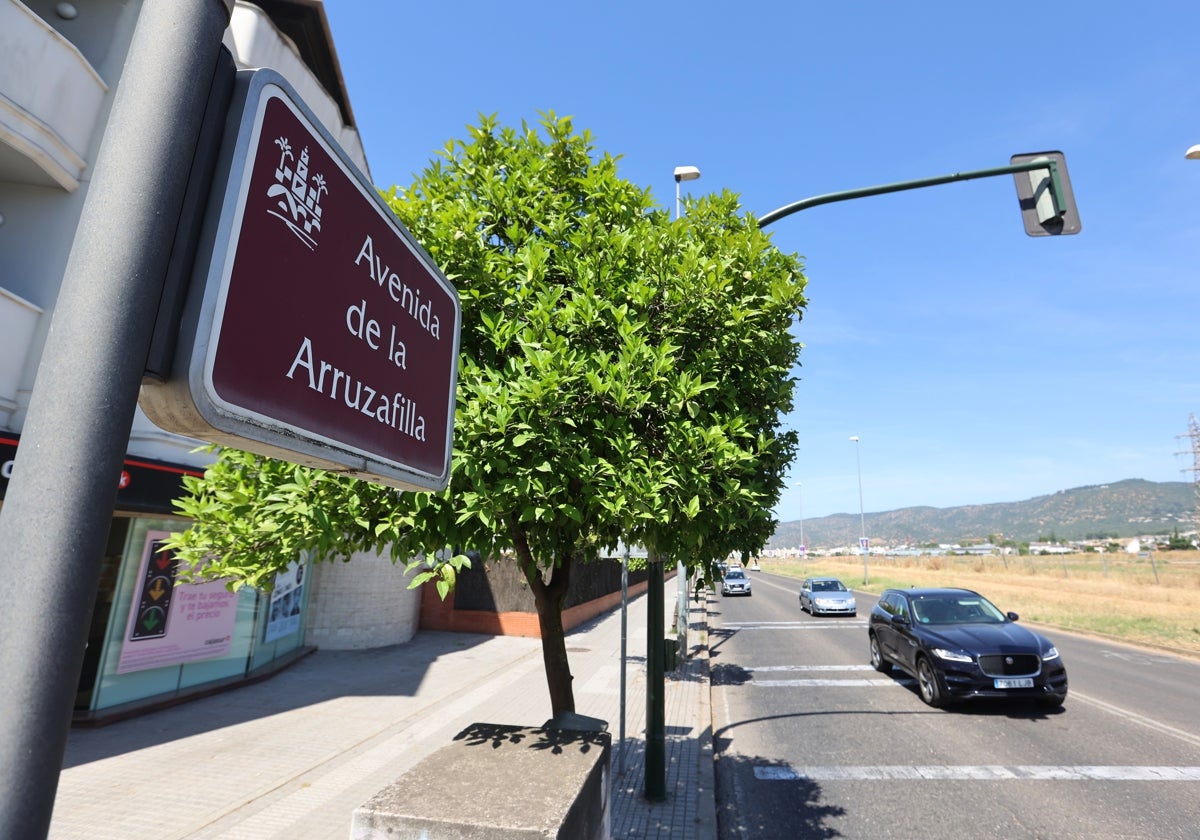 Inicio de la avenida de la Arruzafilla por donde transitará este tramo de la Ronda Norte