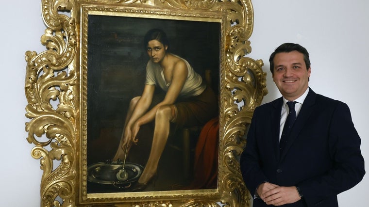 El alcalde, José María Bellido, junto a 'Chiquita piconera'