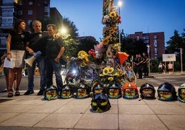 Dos años sin Alberto Díaz, el bombero que perdió la vida en un carril bici segregado