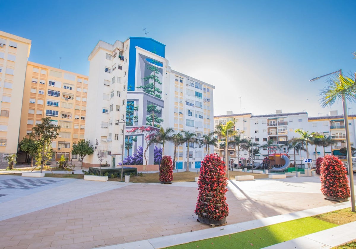 Uno de los murales de la ruta de Estepona