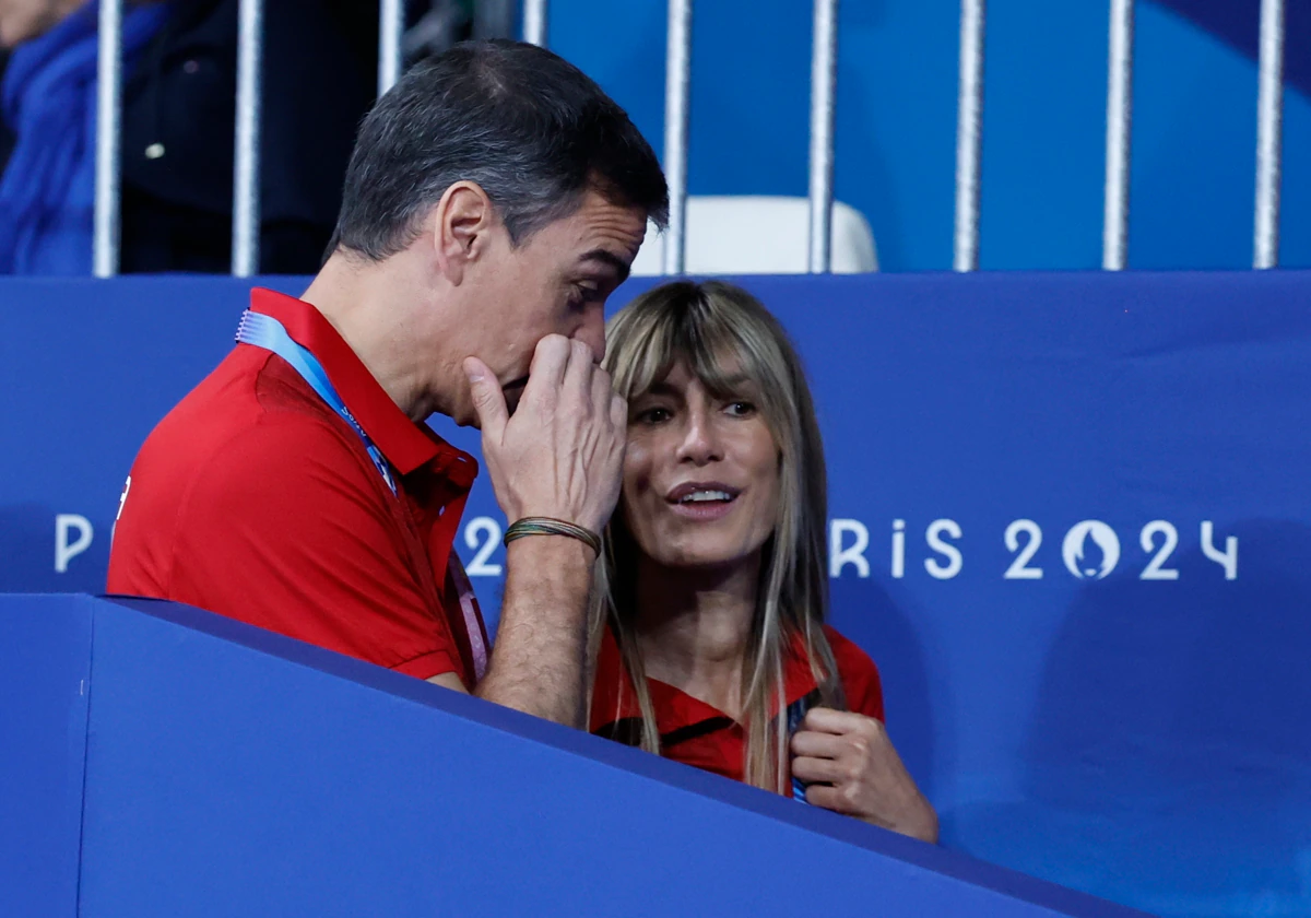 Pedro Sánchez y Begoña Gómez en los Juegos Olímpicos de París el pasado sábado