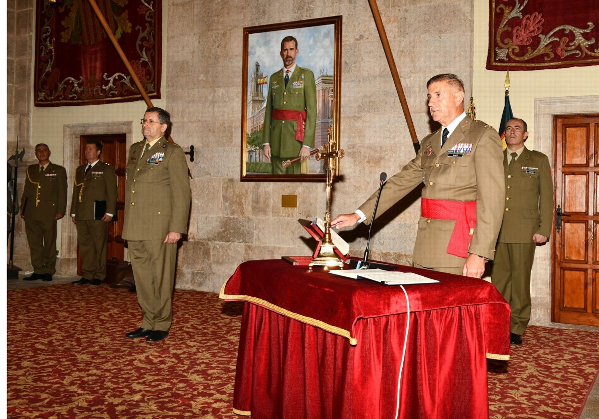 El teniente general Luis Sáez Rocandio, nuevo jefe del CGTAD y máxima autoridad militar en la Comunidad Valenciana