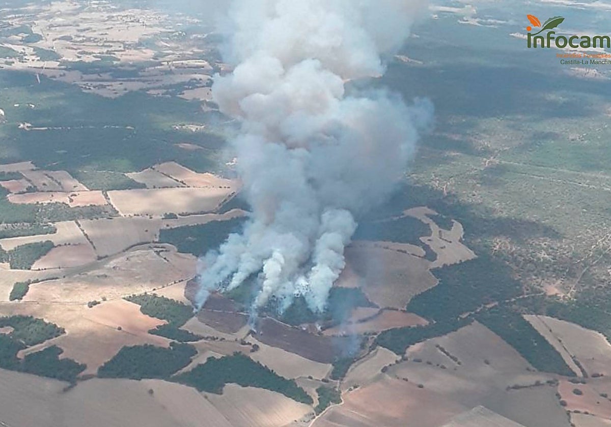 Incendio en Valverdejo (Cuenca)