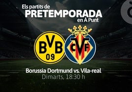 À Punt televisa el Villarreal CF-Borussia Dortmund y el Leeds United-Valencia CF