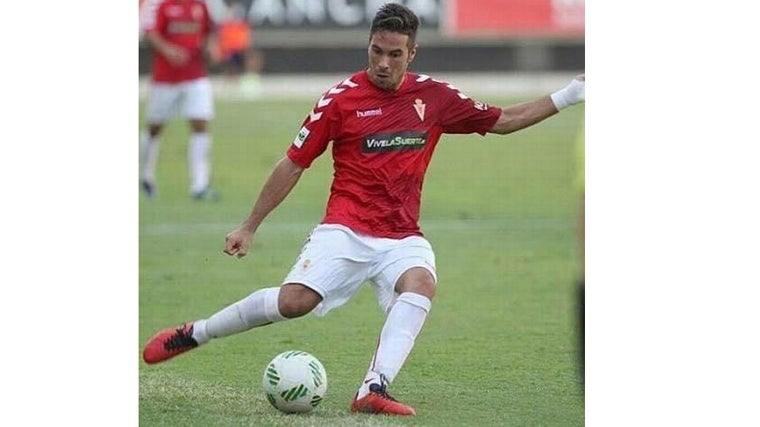 Rubén Ramos, con el Real Murcia en su etapa como futbolista profesional