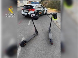 Pillan in fraganti a dos ladrones con patinetes robados valorados en 800 euros en Alicante