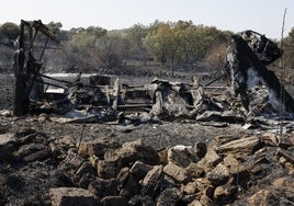 La chispa de una radial, posible espita del incendio en El Molar