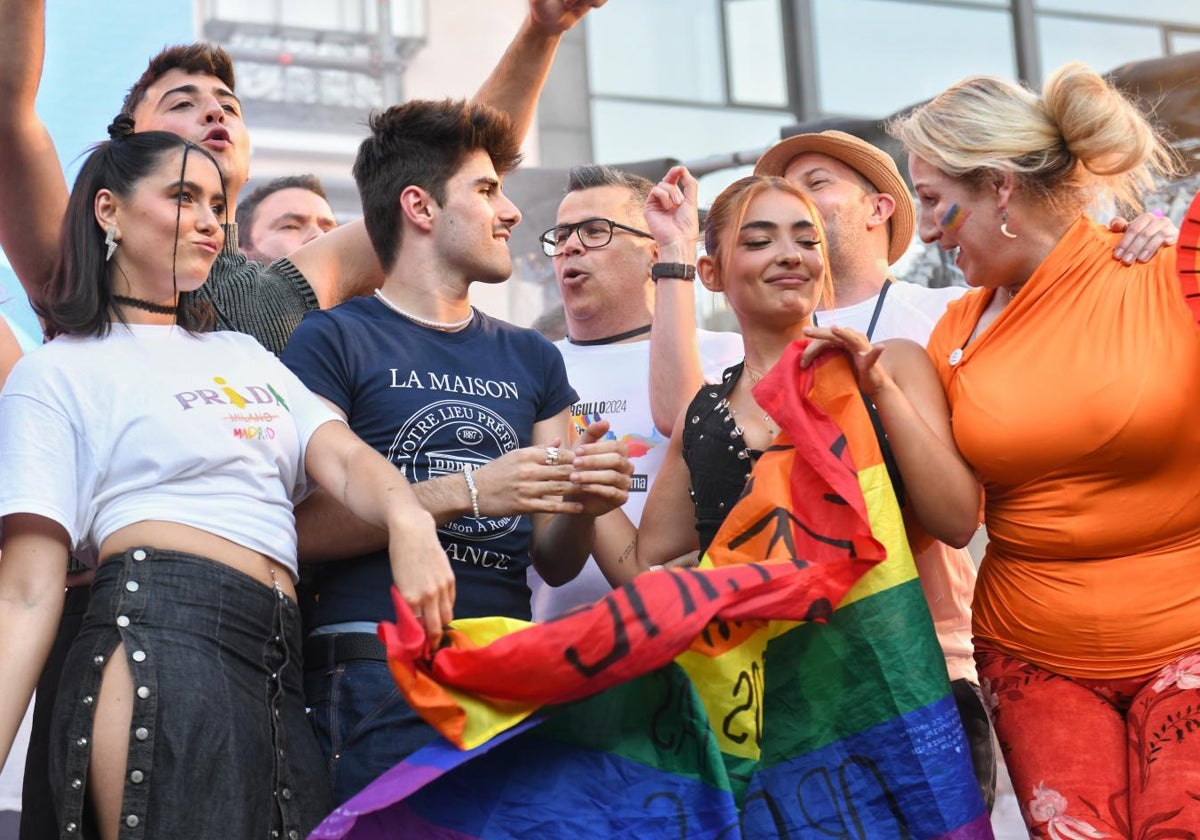 Los pregoneros del Orgullo 2024, en la plaza Pedro Zerolo