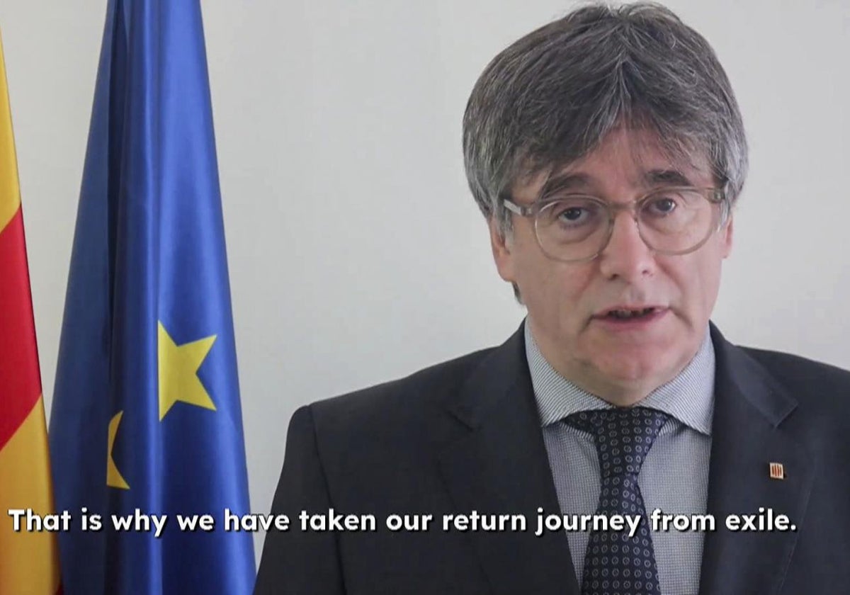 Puigdemont anuncia su regreso