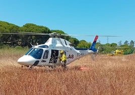 El Infoca da por extinguido el incendio declarado este miércoles en el paraje Malpica de Cartaya