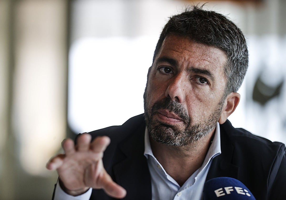 Imagen de archivo del presidente de la Generalitat Valenciana, Carlos Mazón