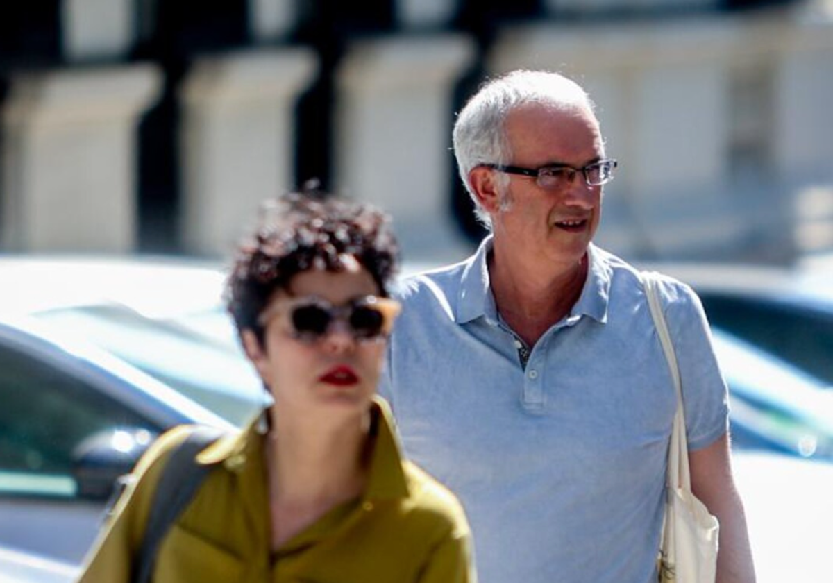 Mikel Antza, en las inmediaciones de la Audiencia Nacional