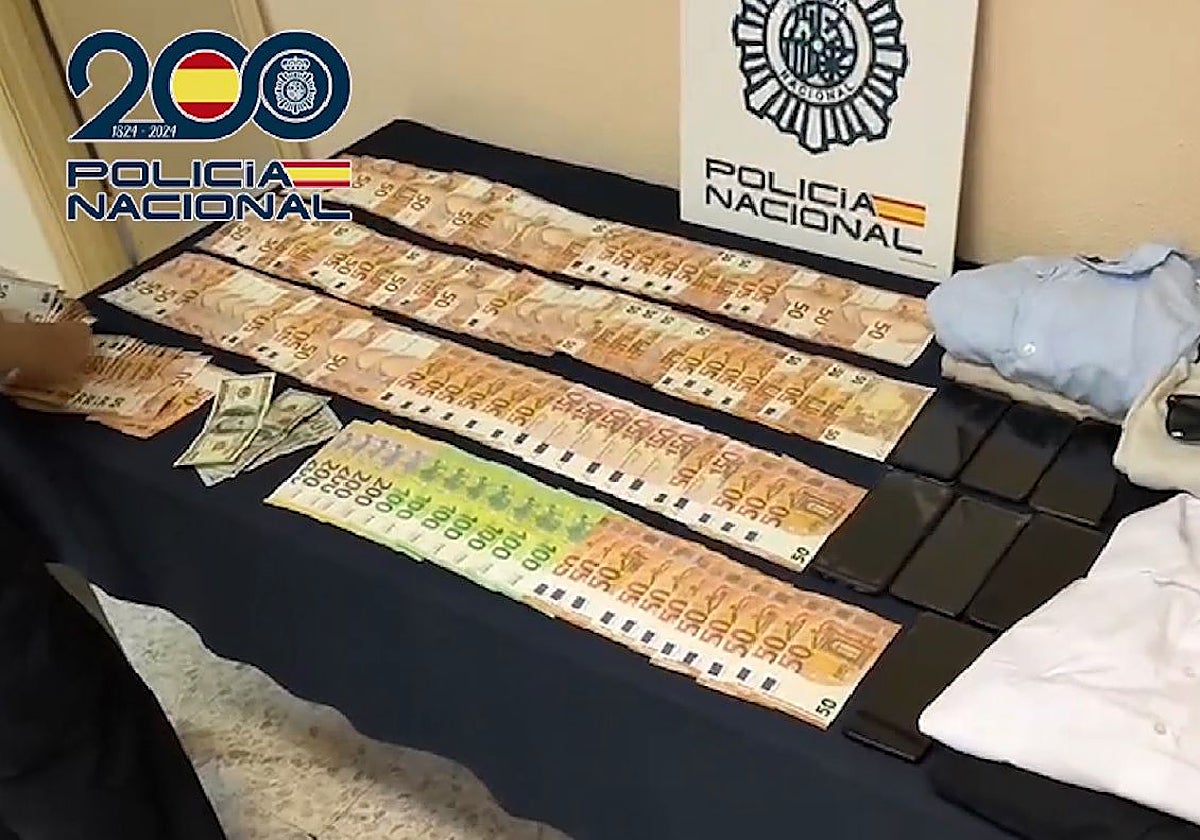 Una parte del botín incautado a la banda del rolex