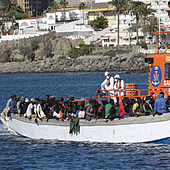 Rescatado un cayuco con 69 migrantes al sur de Gran Canaria