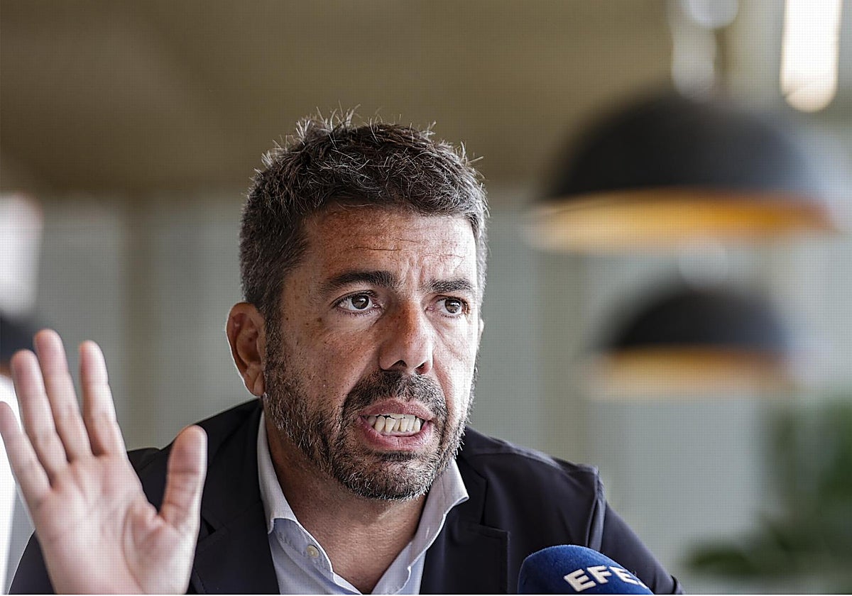 El presidente de la Generalitat Valenciana, Carlos Mazón