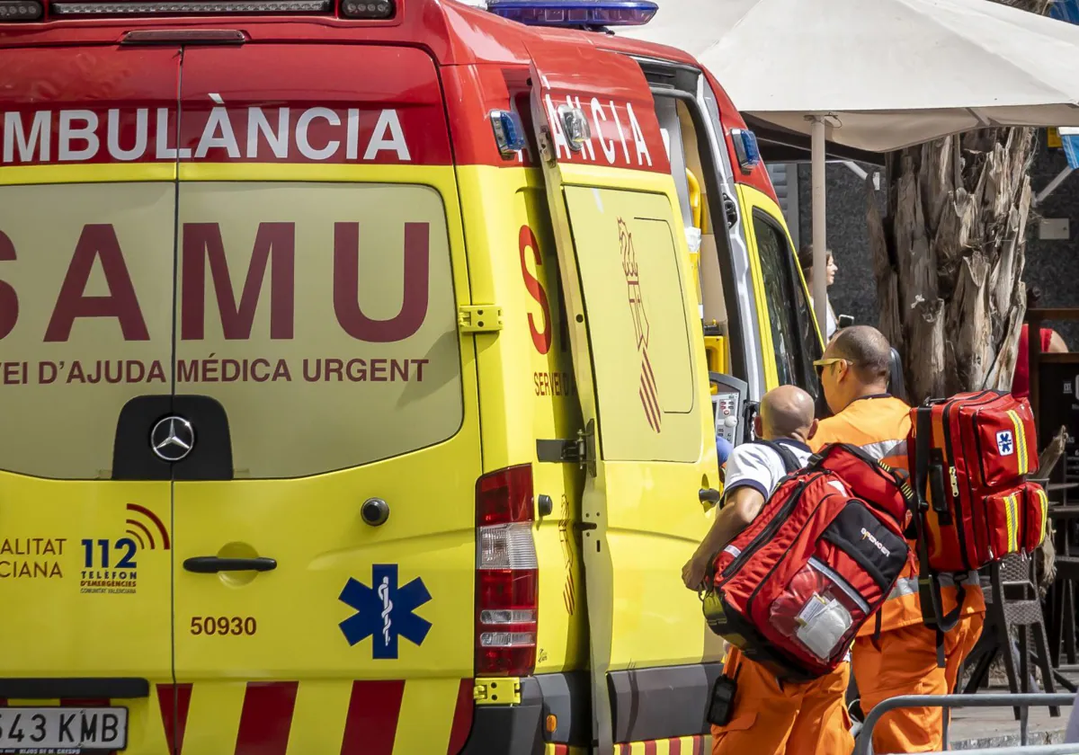 Imagen de archivo de una ambulancia del SAMU