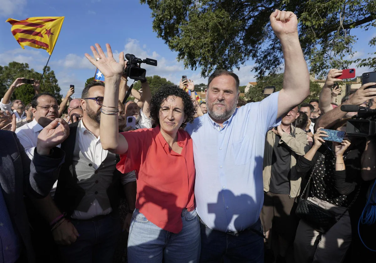 Rovira y Junqueras, a la llegada de la primera a España