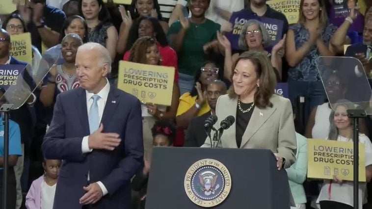 Kamala Harris rescata a Biden para su campaña presidencial