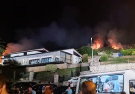 Un incendio empaña el colofón de las fiestas de San Roque en Llanes