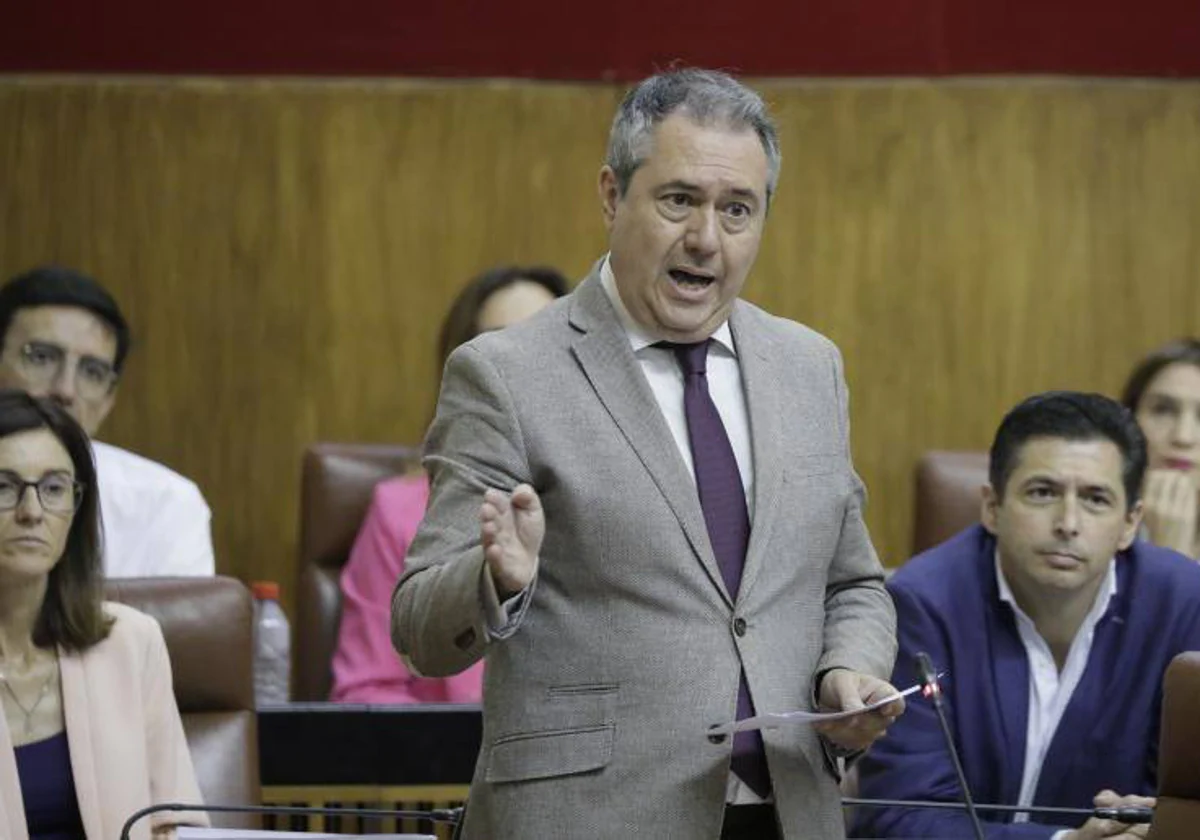 El secretario general del PSOE-A, Juan Espadas