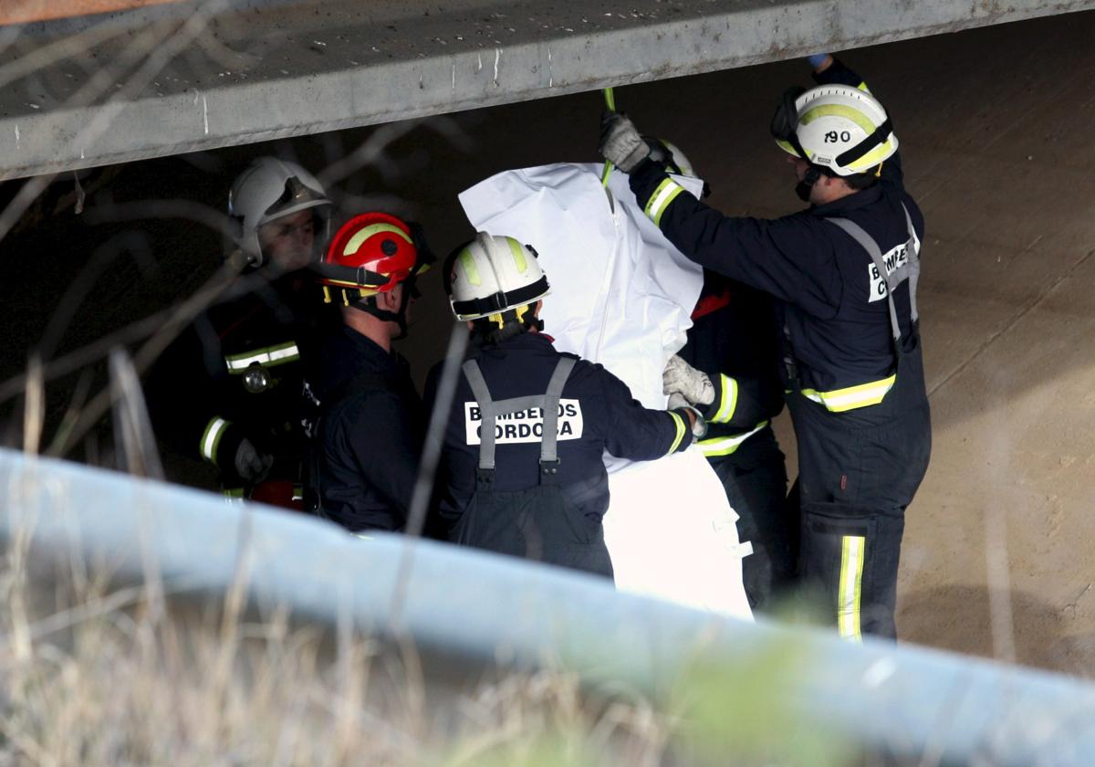 Los bomberos de Córdoba recogen el cuerpo de una persona tras suicidarse