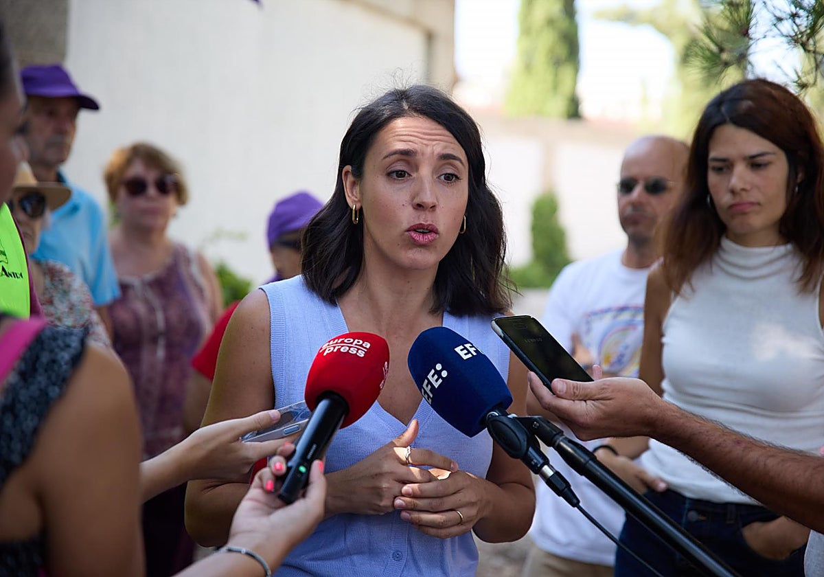 La secretaria política de Podemos y eurodiputada, Irene Montero
