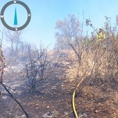 Tres helicópteros trabajan en la extinción de un incendio junto al parque natural de Cardeña-Montoro