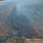 El incendio de Andújar quema una reserva de bisontes y linces