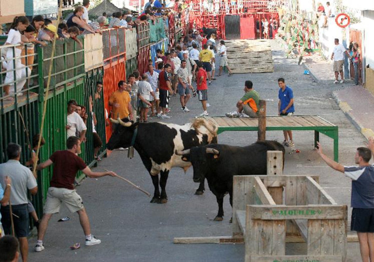 Imagen de archivo de la celebración de los 'bous al carrer' en la Comunidad Valenciana