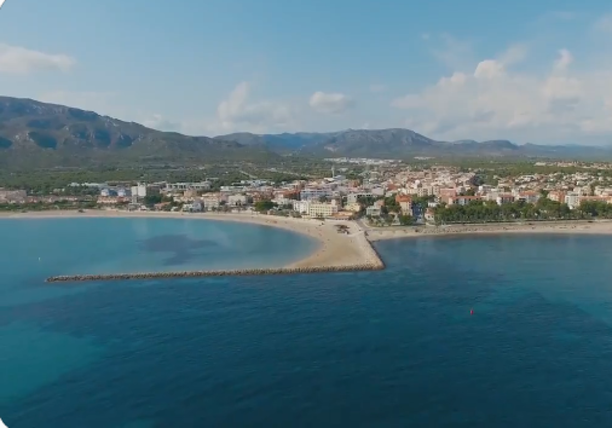 Una de las playas de L'Hospitalet de l'Infant