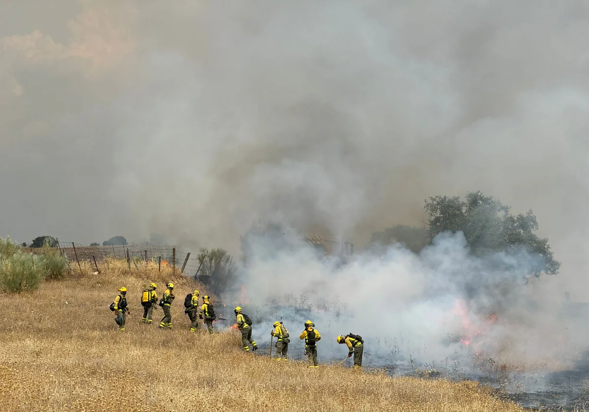 Incendio en la localidad de Tres Cantos