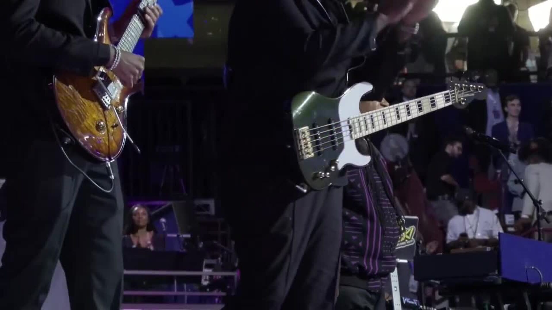 Stevie Wonder participa en la Convención Demócrata