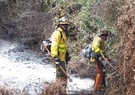 El Plan Infoca despliega medios aéreos y terrestres y  logra controlar un incendio en Algeciras