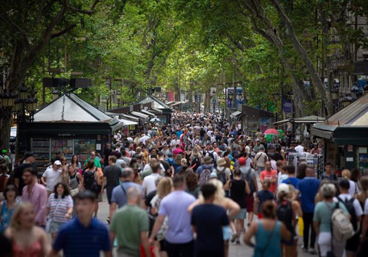 Turismo en Las Ramblas, Barcelona