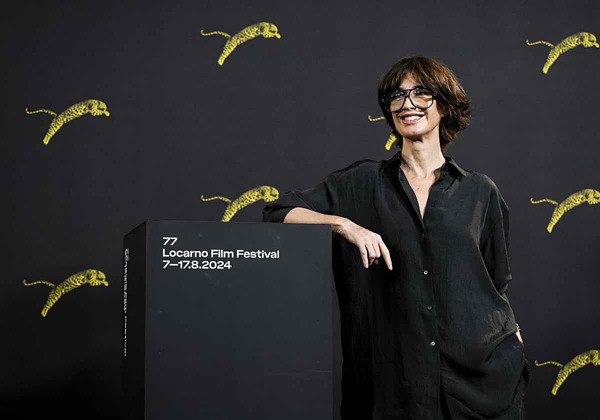 La actriz Paz Vega, en la presentación de su primera película como directora en el festival de Lorcano