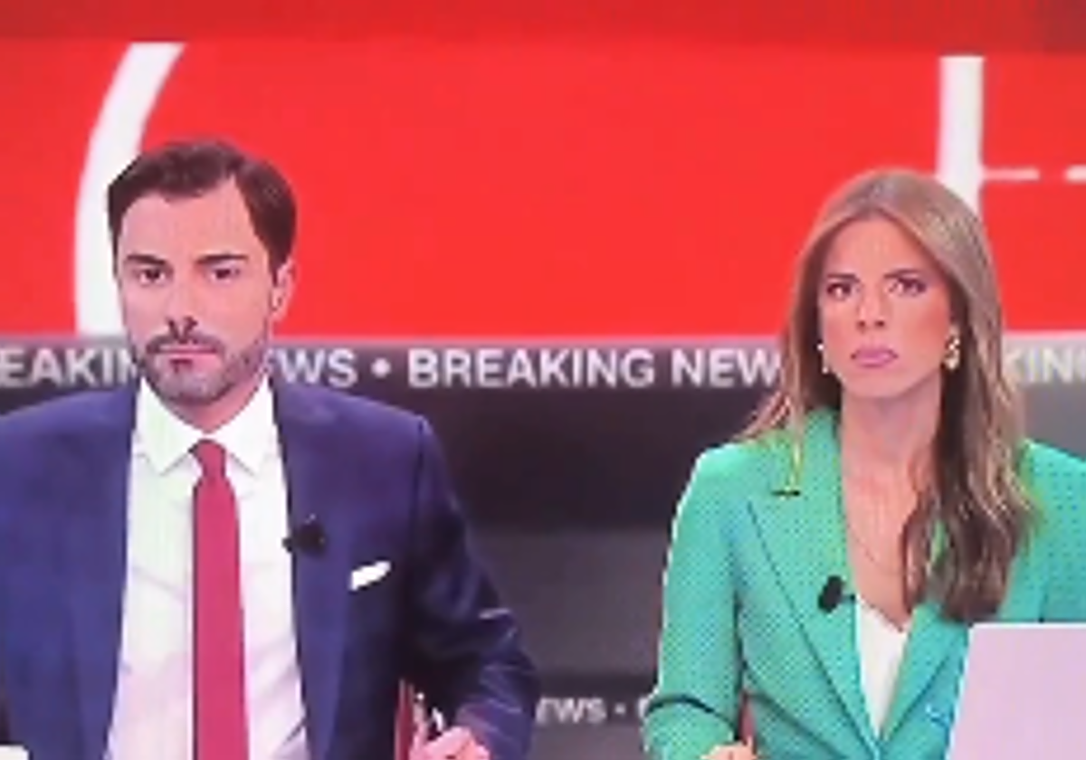 Los dos periodistas de la CNN Portugal en el momento del terremoto