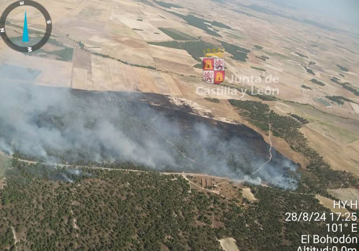 Incendio declarado de nivel 2 en Cabizuela, Ávila