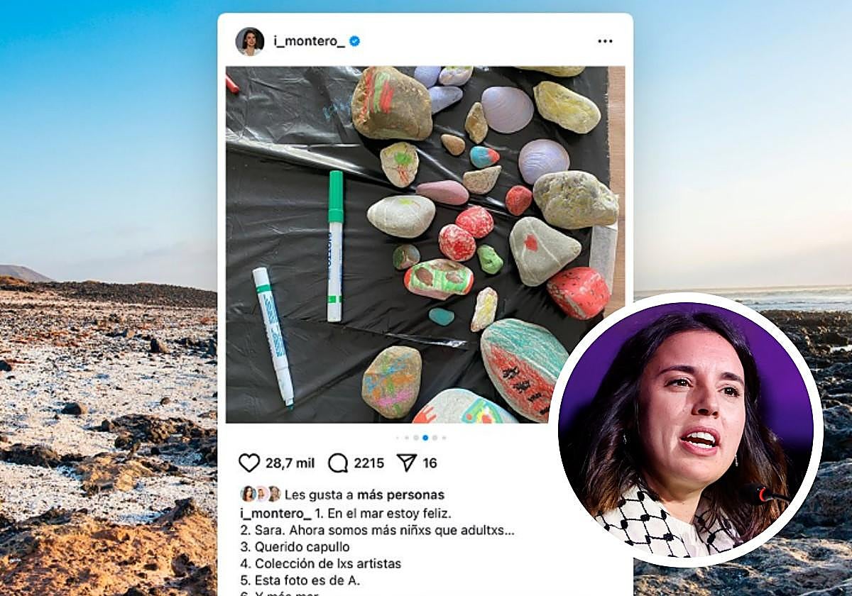 En la imagen, la denuncia del Ayuntamiento de La Oliva y la exministra de Igualdad.