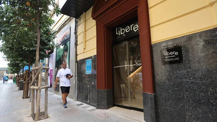 Entrada de los nuevos alojamientos de Líbere en las Tendillas