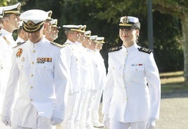 La Princesa Leonor continúa en Galicia su formación militar como guardamarina de primero