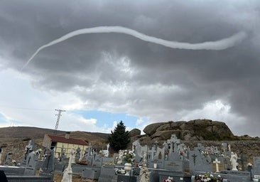 Sorpresa en Ávila con un fenómeno atmosférico pocas veces visto: un tornado que no toca el suelo