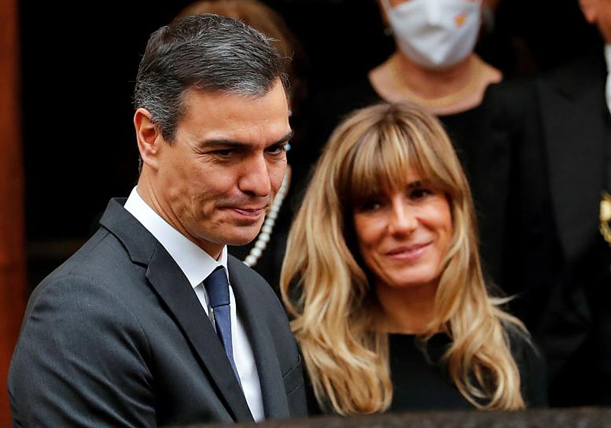 Pedro Sánchez junto a su mujer, Begoña Gómez