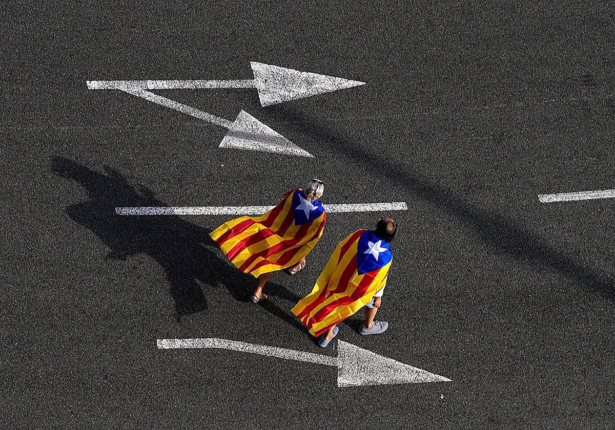 Manifestación independentista por la Diada del 11 de septiembre de 2023