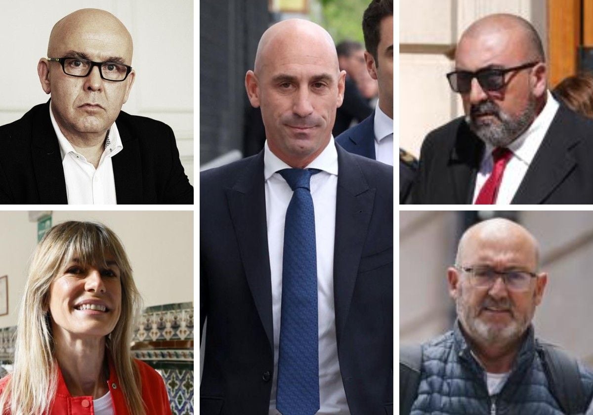 Gonzalo Boye, Begoña Gómez, Luis Rubiales, Koldo García y Juan Bernardo Fuentes Curbelo, protagonistas de algunas de las principales causas del año judicial